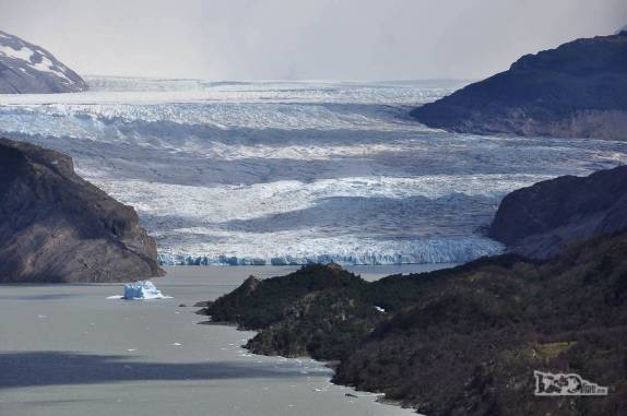 O imponente glaciar Grey, o maior do parque nacional Torres del Paine, no sul do Chile